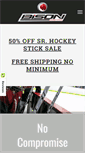 Mobile Screenshot of bisonhockeysticks.com